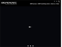 Tablet Screenshot of gefertec.com